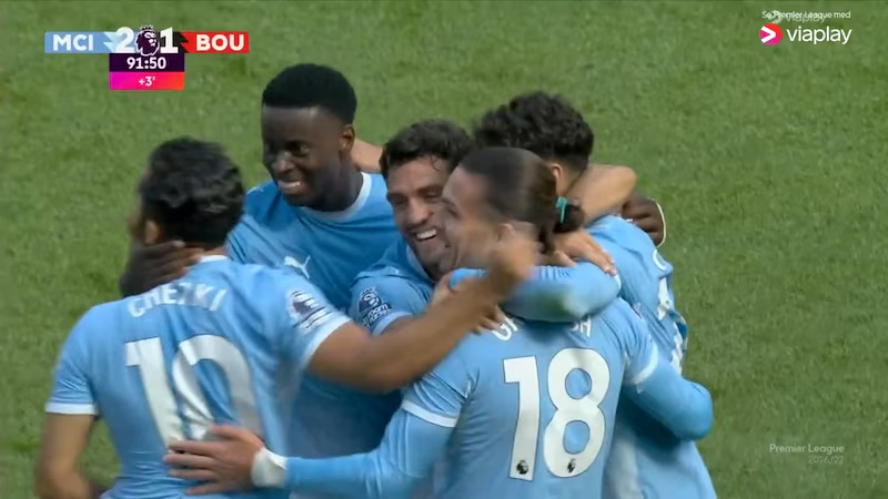 Målløs Haaland da Manchester City snudde kampen på overtid
