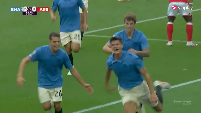 Arsenal knust av Brighton: –⁠ Sjokkerende prestasjon